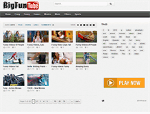 Tablet Screenshot of bigfuntube.com